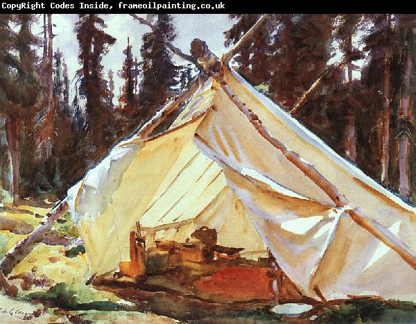 John Singer Sargent A Tent in the Rockies